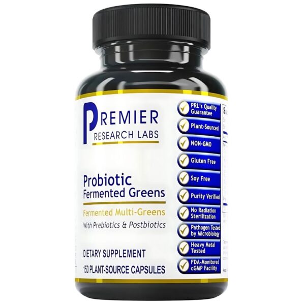 Probiotic Fermented Greens Capsules (150 caps)