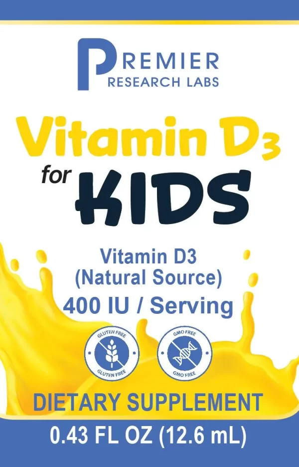 Vitamin D3 For Kids (0.43 fl oz/bottle) Liquid - Image 2