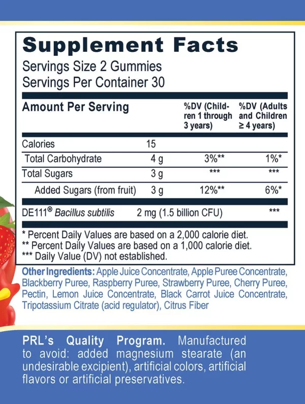 FruitBuddies™ Probiotic (60 gummies/Bottle) - Image 3