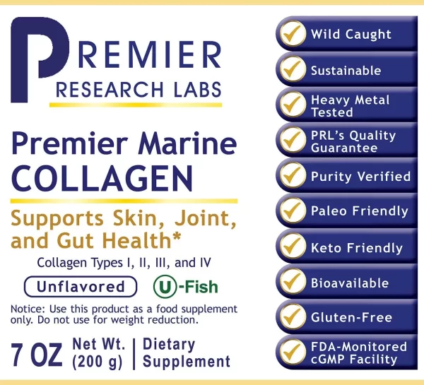 Collagen, Premier Marine (7 oz/bottle) - Image 3