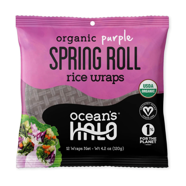 Ocean's Halo - Purple Rice Spring Roll Wraps